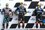 San Marino-GP: Vierge (li.) mit Marini und Bezzecchi auf dem Podest
