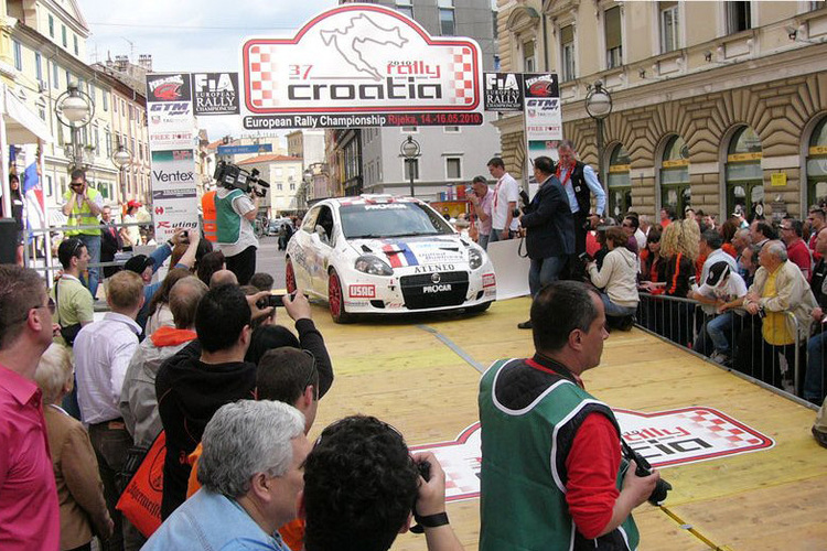 Start zur Kroatien-Rallye in Rijeka