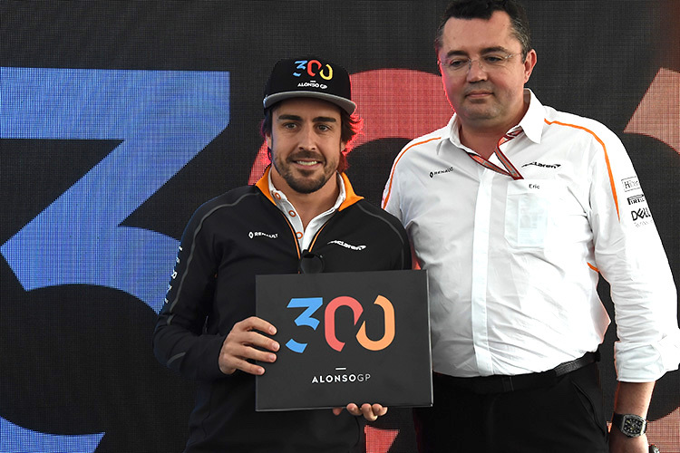 Fernando Alonso und Eric Boullier