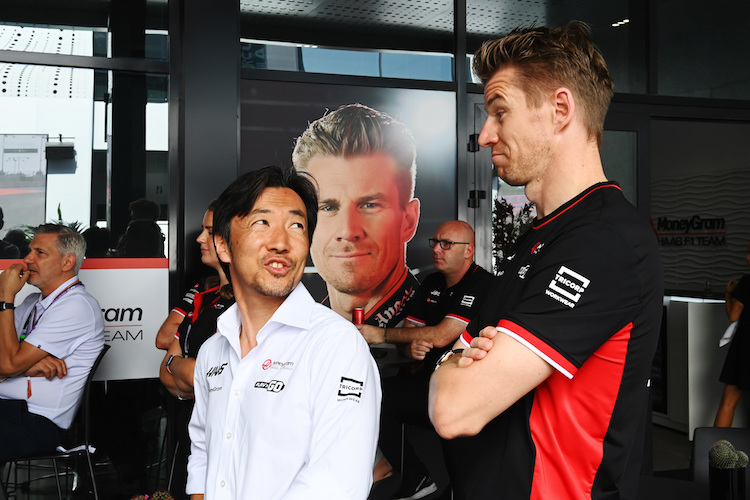 Ayao Komatsu und Nico Hülkenberg