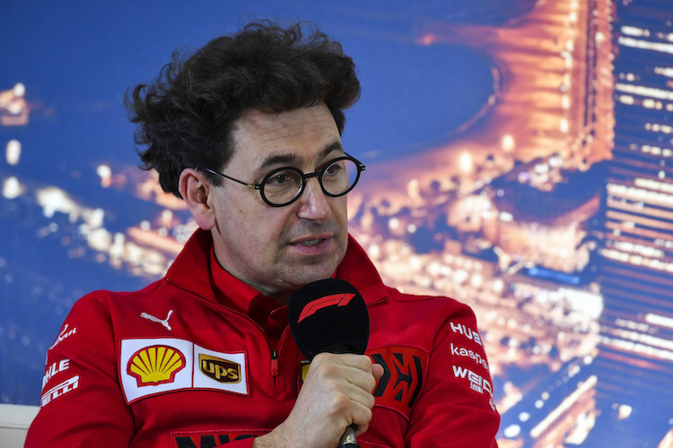 Ferrari-Teamchef Mattia Binotto im Februar 2020 bei den Wintertests