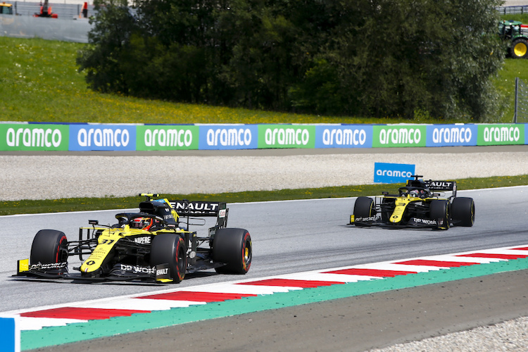 Ocon und Ricciardo