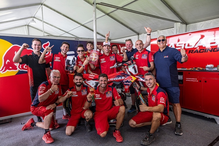 Jorge Prado feierte in China mit seinem GASGAS-Team