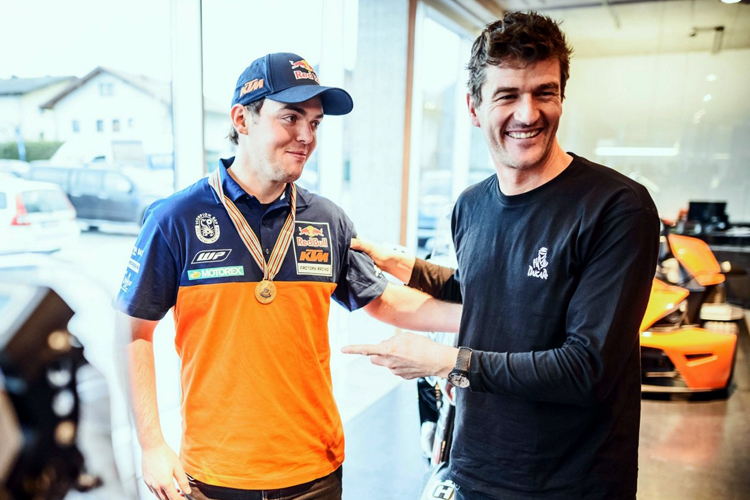 KTM-Pilot Matthias Walkner (links) und Marc Coma