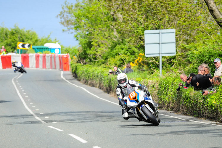 Steve Mercer bei seiner Fahrt auf Platz 8