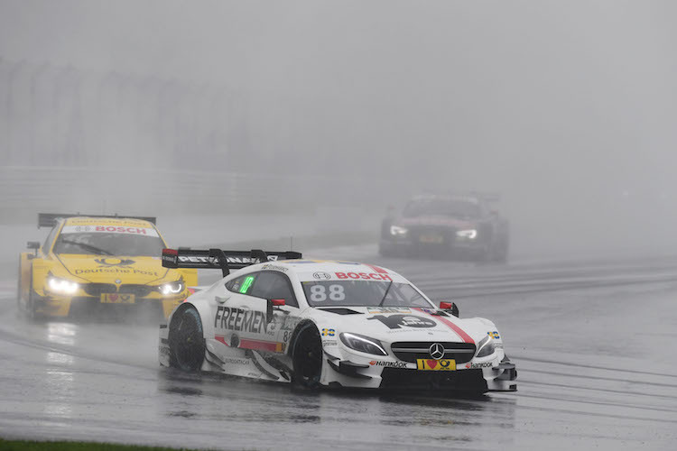 Stark im Regen: Felix Rosenqvist