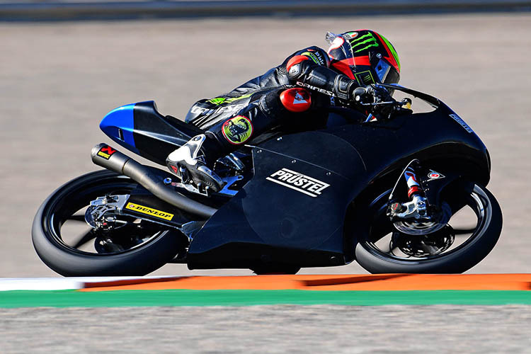 Marco Bezzecchi testete eine KTM des SKY-Teams bereits im November in Valencia