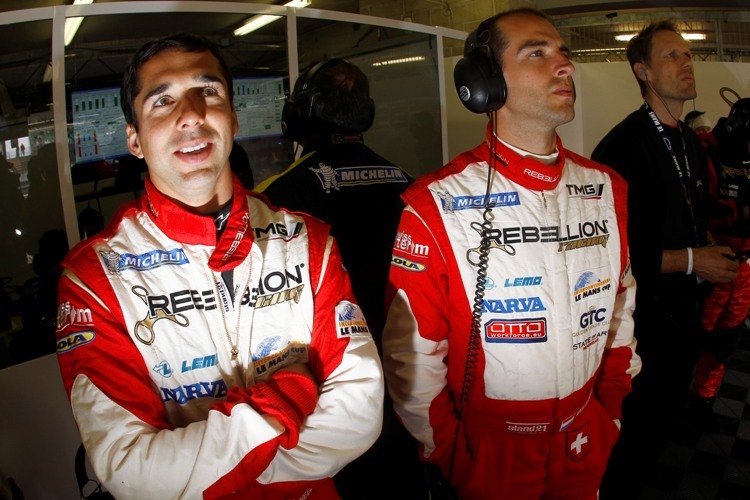 Jeroen Bleekemolen 2011 in Le Mans (re.), hier mit Neel Jani.