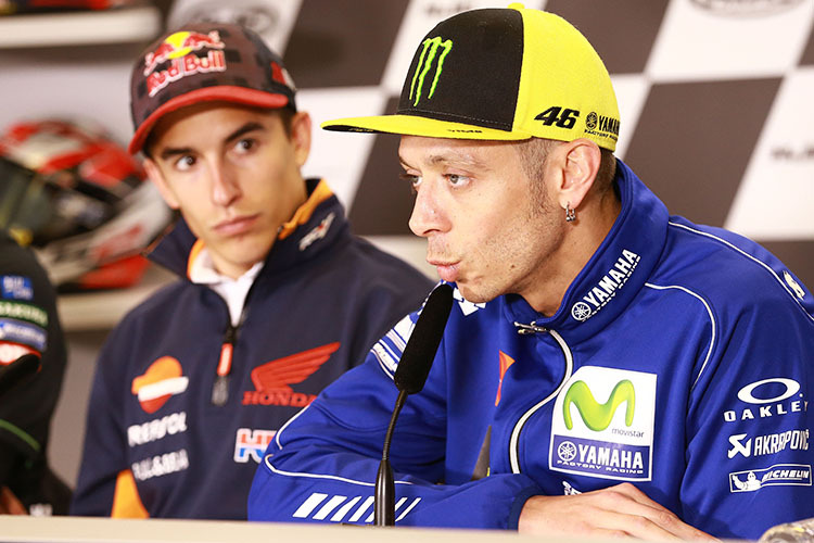 Marc Márquez und Valentino Rossi