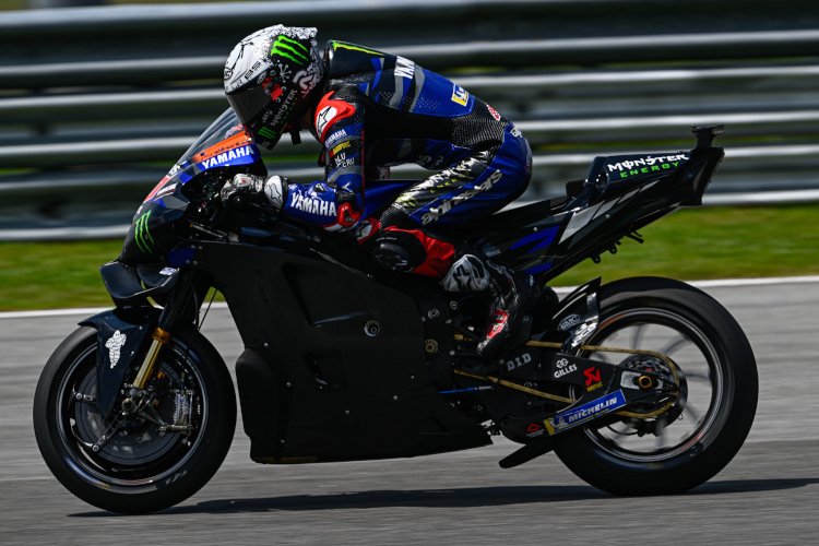 Fabio Quartararo: Mit schlichter Yamaha M1 fuhr er in 338,5 km/h den Topspeed des Sepang-Tests