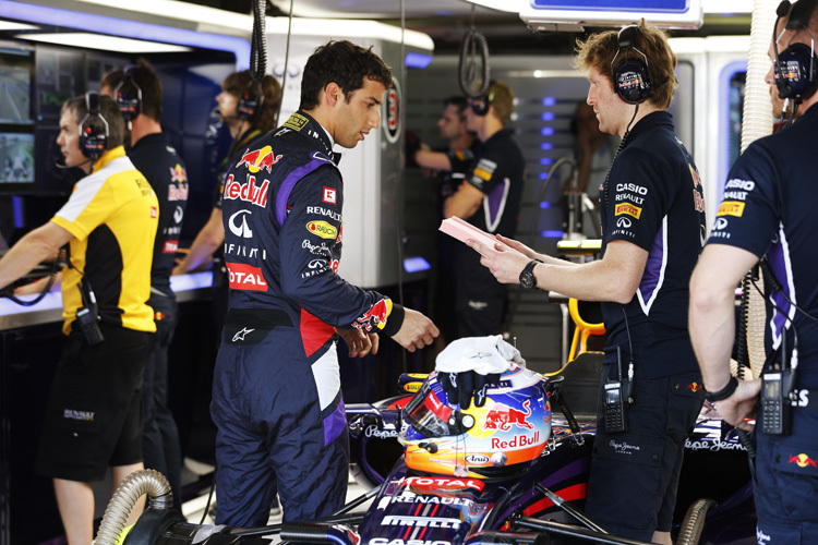 Daniel Ricciardo kurz vor dem Abschlusstraining