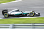 Jorge Lorenzo im Mercedes W05 in Silverstone