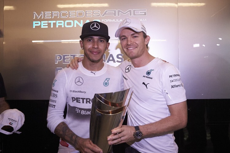 Lewis Hamilton und Nico Rosberg