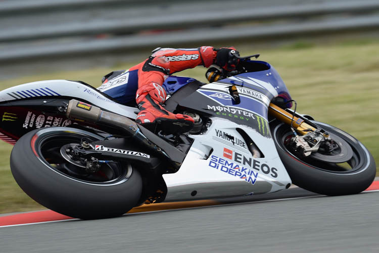 Jorge Lorenzo auf dem Sachsenring 2013 vor dem Sturz