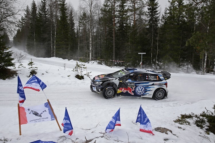 Sébastien Ogier im norwegischem Schnee