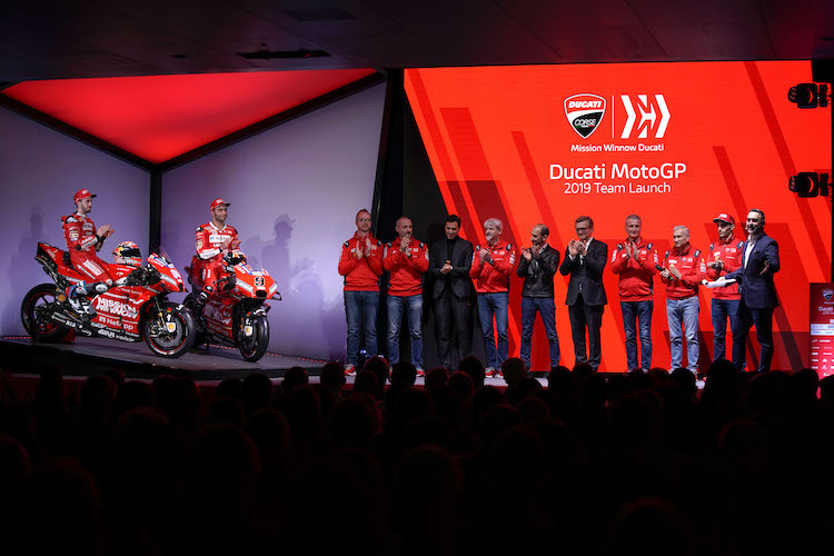 Die Ducati-Teampräsentation fand diese Woche in Neuchatel in der Schweiz statt