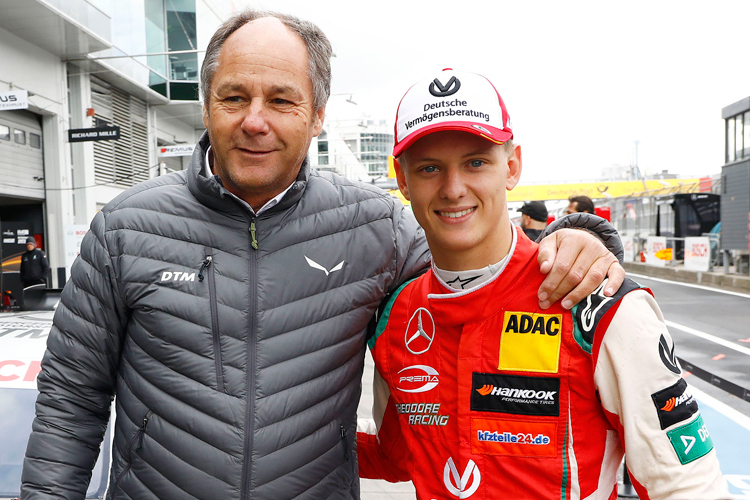 Gerhard Berger mit Mick Schumacher