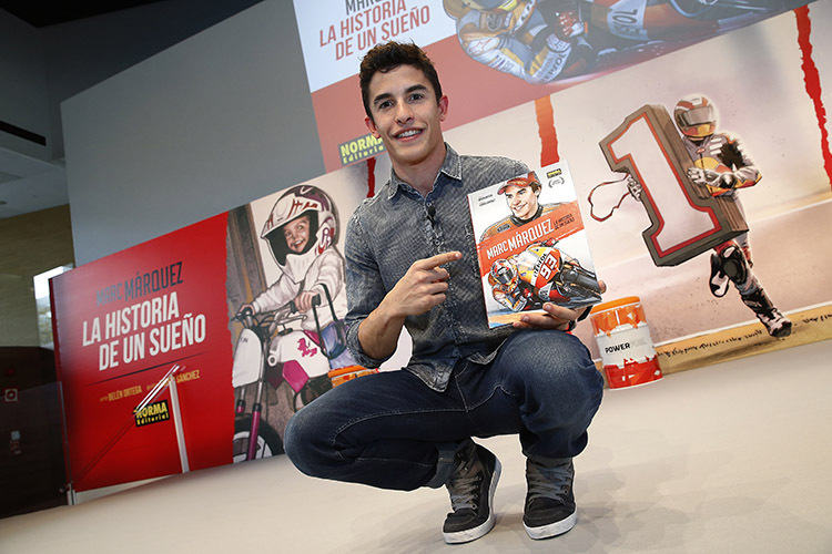 Marc Márquez bei der Präsentation seines Comic-Buches in Madrid