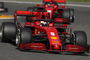 Sebastian Vettel und Charles Leclerc mit ihren Ferrari)