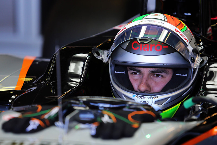 Sergio Pérez in seinem Force India