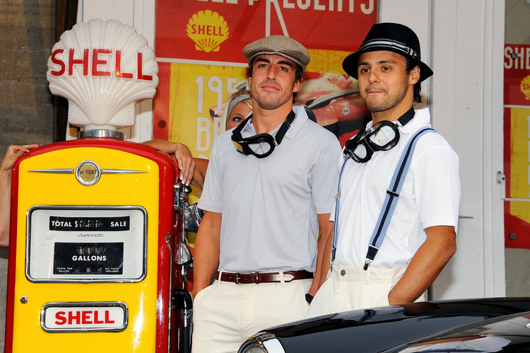 Fernando Alonso und Felipe Massa zu ihrer gemeinsamen Zeit als Ferrari-Fahrer