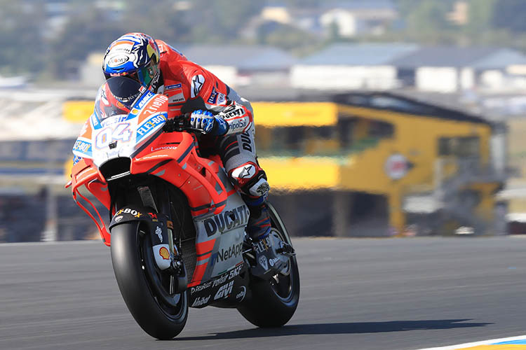 Ducati-Ass Andrea Dovizioso in Le Mans