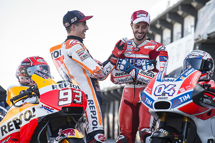 Valencia: Márquez gegen Dovizioso