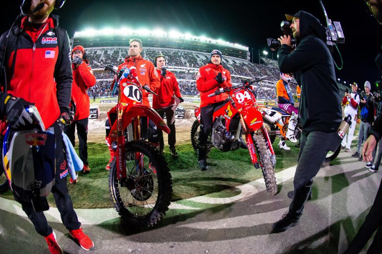 Das zehnte und vorerst letzte Rennen fand in Daytona statt: Im Bild Justin Brayton und Ken Roczen