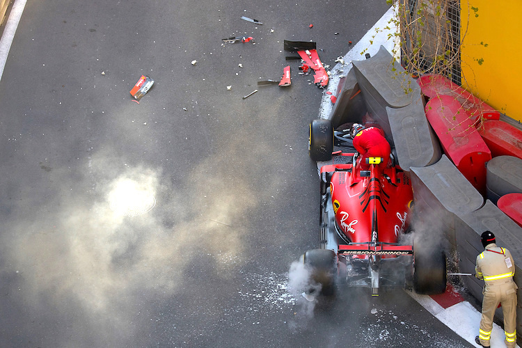 Charles Leclerc in Baku 2019