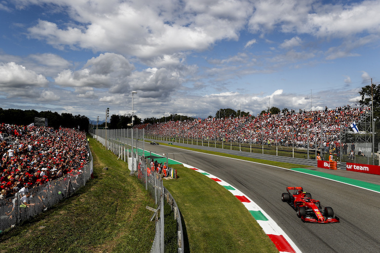 Charles Leclerc fuhr den Ferrari-Heimsieg in Monza ein