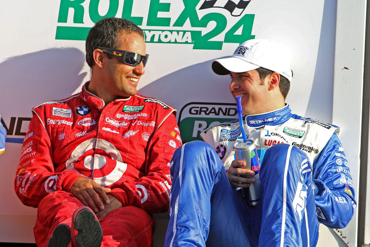 Montoya mit Rojas in der Victory Lane