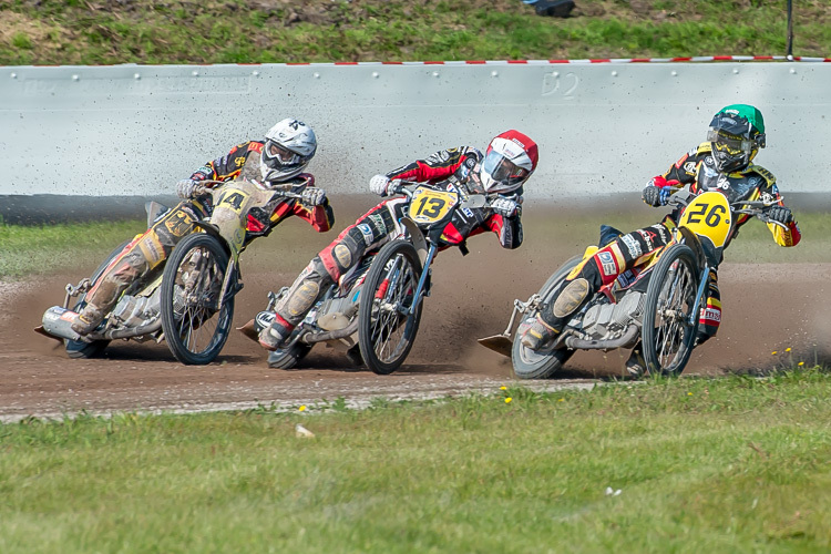 Langbahn-Team-Weltmeister 2017: Martin Smolinski, Michael Härtel und Lukas Fienhage