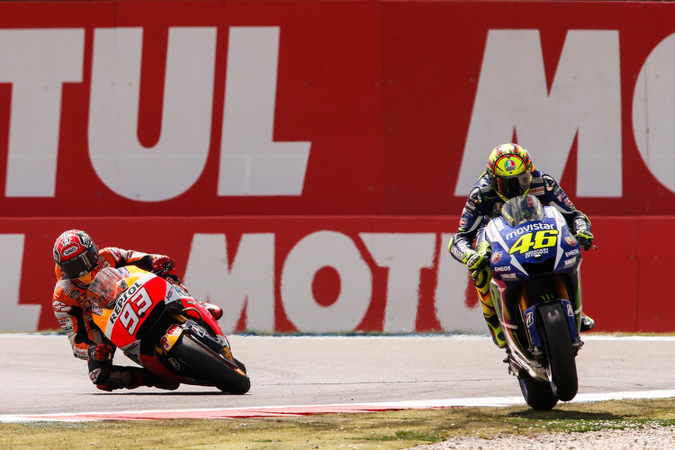 2015 siegte Valentino Rossi vor Marc Márquez