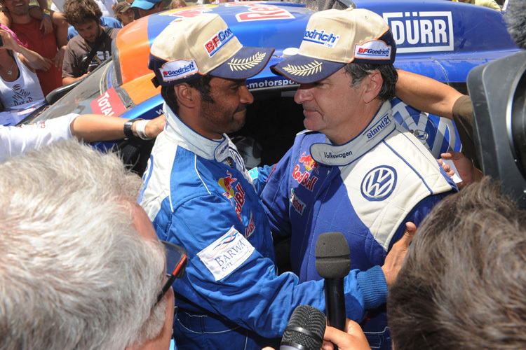 Nasser Al-Attiyah (li.) und Carlos Sainz (re.)