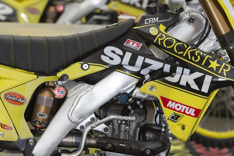 Die Werks-Suzuki von Clement Desalle wird auch in Schweden im Paddock abgestellt bleiben