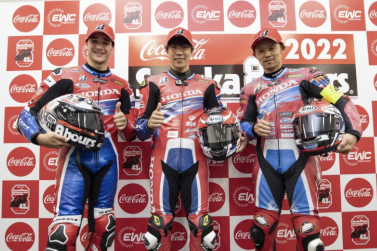 Das siegreiche Honda-Team 2022: Lecuona, Nagashima und Takahashi (v.l.)