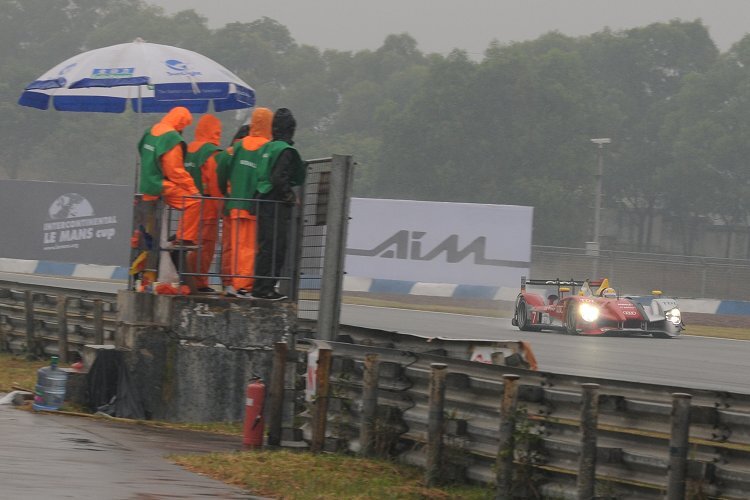 Der 7er Audi, hier mit Tom Kristensen, belegte Rang 2