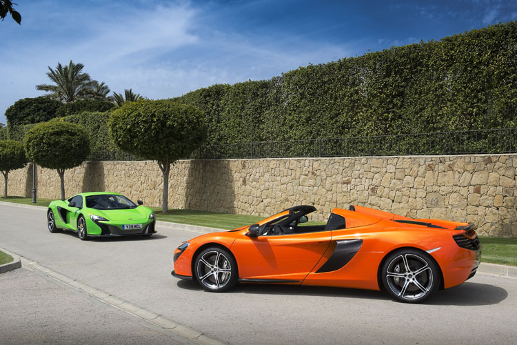 Den 650S gibt es als Spider und als Coupé