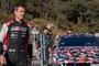 Sébastien Ogier beim Test im Toyota Yaris Rally1