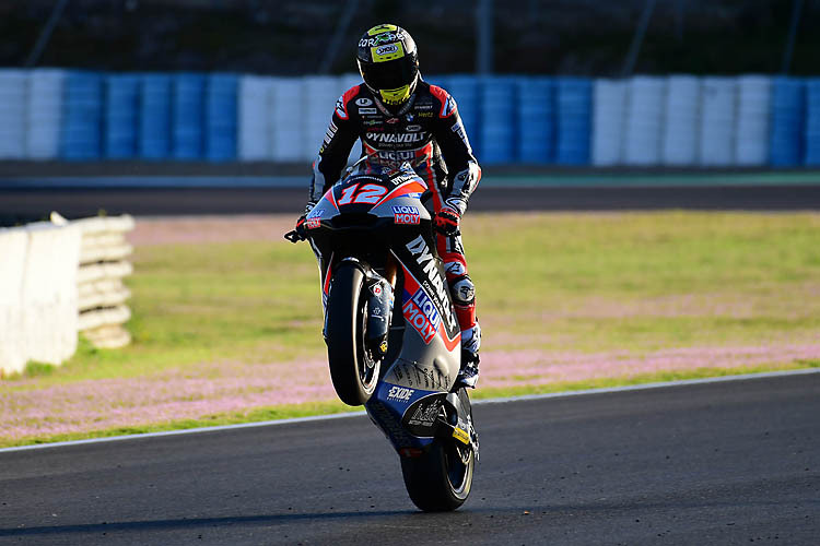 Ein gut gelaunter Tom Lüthi in Jerez