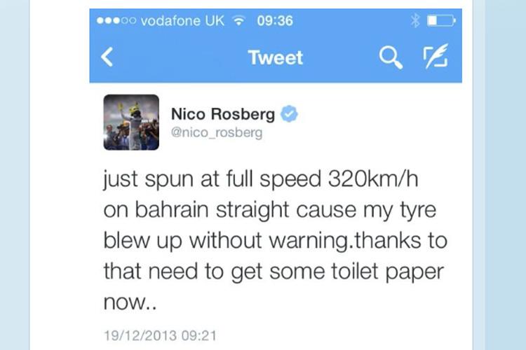 Nico Rosbergs Wortmeldung