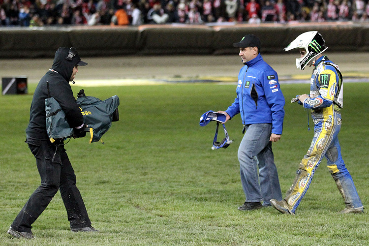 Tomasz Gollob mit Manager Gaszynski