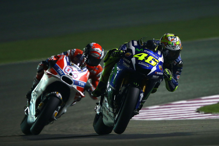 Katar-Test: Valentino Rossi vor Andrea Dovizioso 
