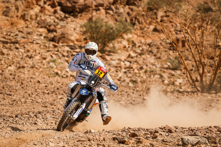 Xavier de Soultrait ist bei dieser Rallye Dakar nicht nur Husqvarna-Privatier
