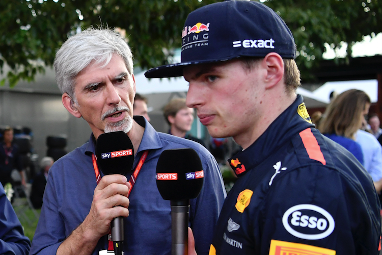 Damon Hill 2017 mit Max Verstappen