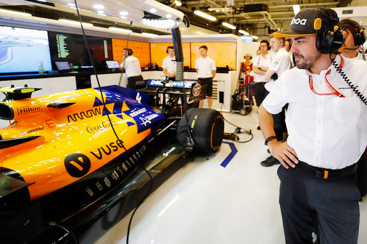 Fernando Alonso in Abu Dhabi