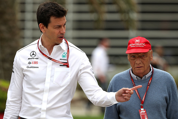 Toto Wolff und Niki Lauda