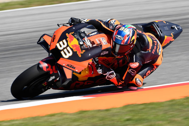 Red Bull-KTM-Star Brad Binder rutschte noch ins Q2 von Brünn