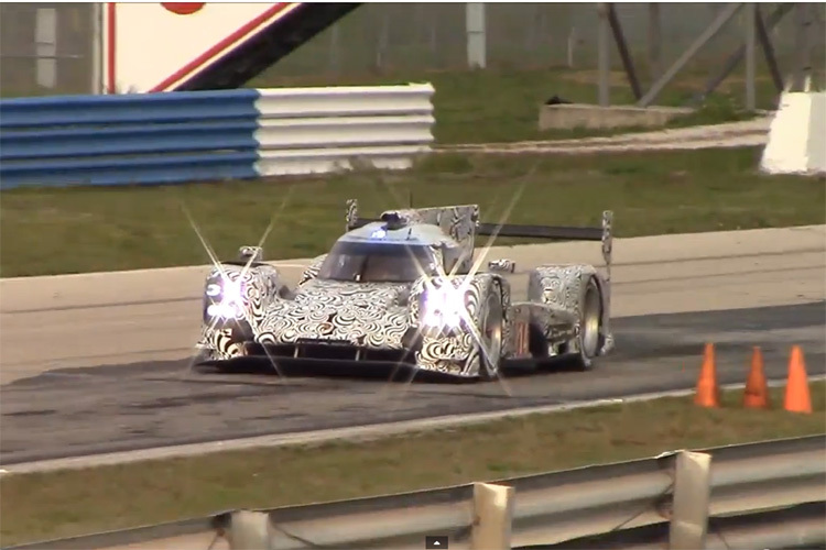 Porsche 919 Hybrid beim Test in Sebring