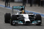 Lewis Hamilton als der Frontflügel noch dran war